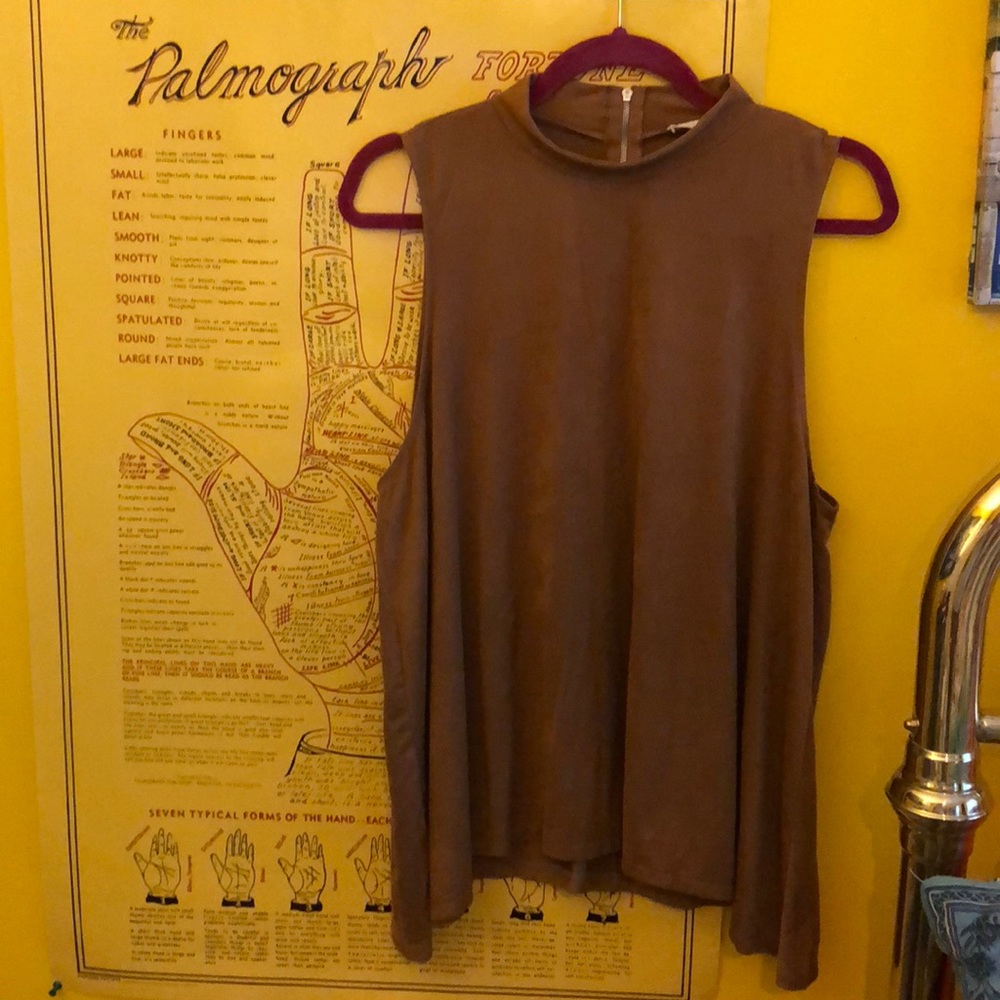 Velvet crop turtle knock top